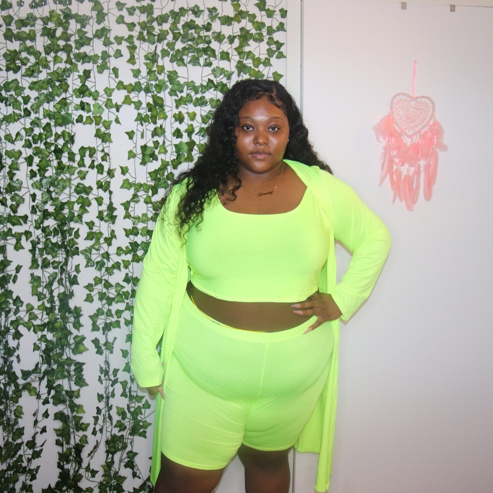 Neon Green 3 peice Set